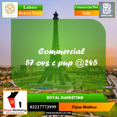 Commercial Plot for Sale in Bahria Town, Lahore - (BP-216768)
