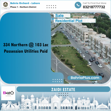 10 Marla Residential Plot for Sale in Phase 1 - Northern District -  Bahria Orchard, Lahore - (BP-217079)