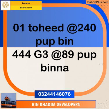 Residential Plot for Sale in Bahria Town, Lahore - (BP-217150)