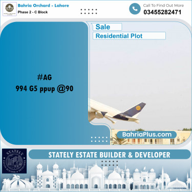 5 Marla Residential Plot for Sale in Phase 2 - C Block -  Bahria Orchard, Lahore - (BP-217169)
