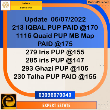 10 Marla Residential Plot for Sale in Bahria Town, Lahore - (BP-217262)