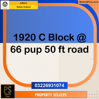 Residential Plot for Sale in Bahria Orchard, Lahore - (BP-217293)