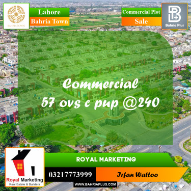 Commercial Plot for Sale in Bahria Town, Lahore - (BP-217548)