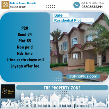 500 Sq. Yards Residential Plot for Sale in Precinct 20 Golf -  Bahria Town, Karachi - (BP-217559)