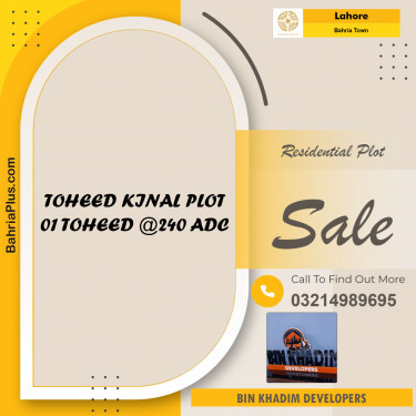 Residential Plot for Sale in Bahria Town, Lahore - (BP-217560)
