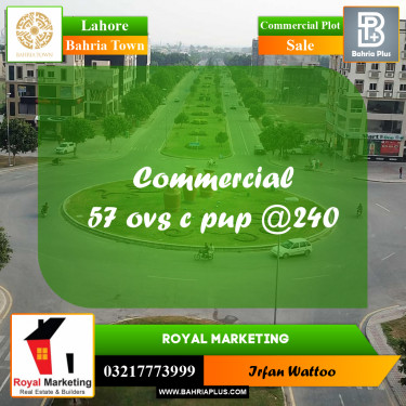 Commercial Plot for Sale in Bahria Town, Lahore - (BP-217681)