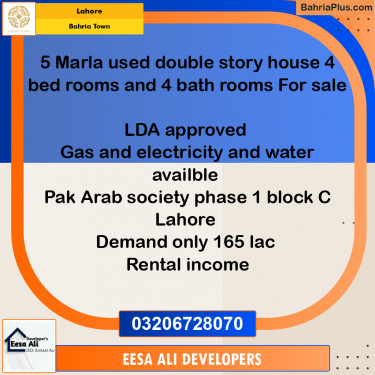 5 Marla Residential Plot for Sale in Bahria Town, Lahore - (BP-217872)