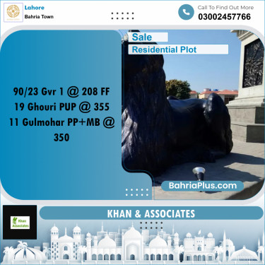 Residential Plot for Sale in Bahria Town, Lahore - (BP-218103)
