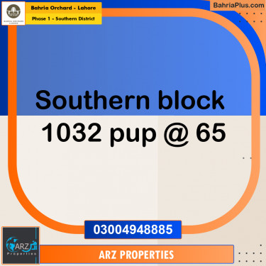 Residential Plot for Sale in Phase 1 - Southern District -  Bahria Orchard, Lahore - (BP-218332)