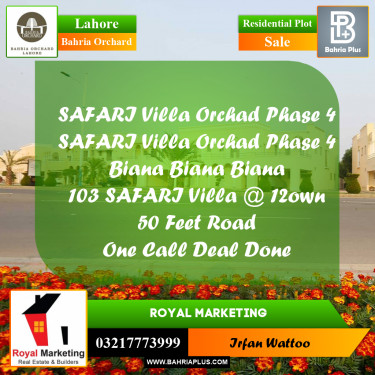 Residential Plot for Sale in Bahria Orchard, Lahore - (BP-218393)