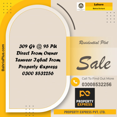 Residential Plot for Sale in Bahria Orchard, Lahore - (BP-218448)