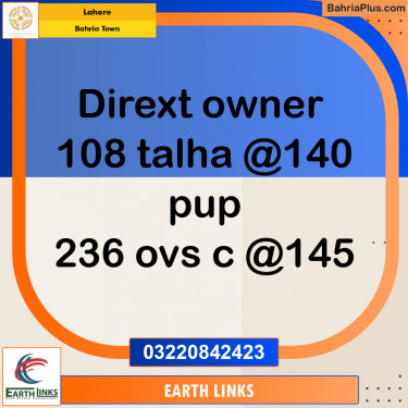 Residential Plot for Sale in Bahria Town, Lahore - (BP-218491)