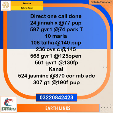 Residential Plot for Sale in Bahria Town, Lahore - (BP-218696)