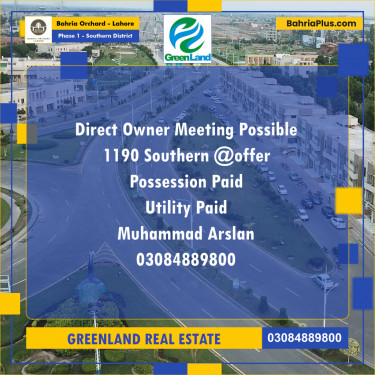 8 Marla Residential Plot for Sale in Phase 1 - Southern District -  Bahria Orchard, Lahore - (BP-218751)