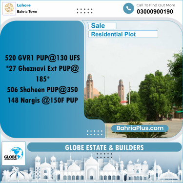 Residential Plot for Sale in Bahria Town, Lahore - (BP-218811)
