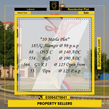 Residential Plot for Sale in Bahria Town, Lahore - (BP-218986)