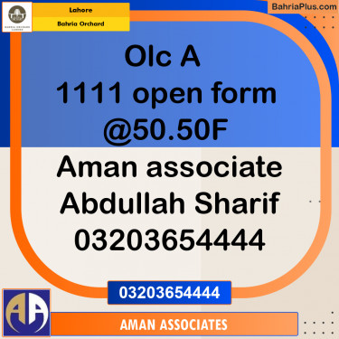 Residential Plot for Sale in Bahria Orchard, Lahore - (BP-219101)