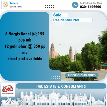 Residential Plot for Sale in Bahria Town, Lahore - (BP-219253)