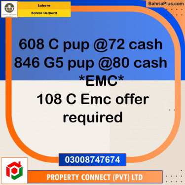 Residential Plot for Sale in Bahria Orchard, Lahore - (BP-219255)