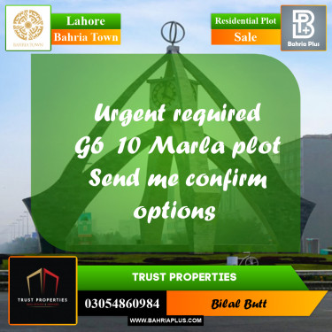 Residential Plot for Sale in Bahria Town, Lahore - (BP-219445)