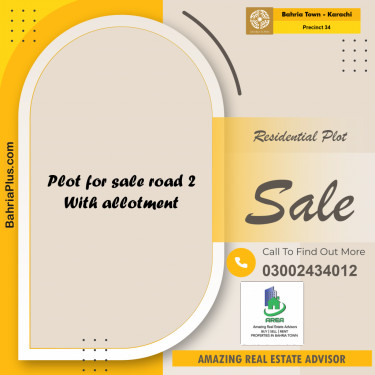 2500 Sq. Yards Residential Plot for Sale in Precinct 34 -  Bahria Town, Karachi - (BP-219524)