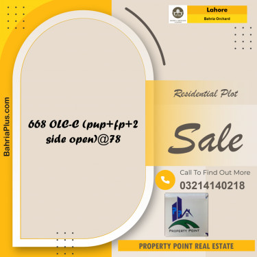 Residential Plot for Sale in Bahria Orchard, Lahore - (BP-219693)