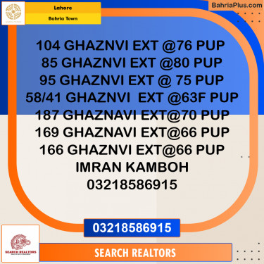 Residential Plot for Sale in Bahria Town, Lahore - (BP-219721)