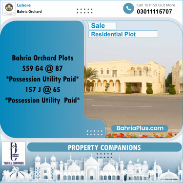 Residential Plot for Sale in Bahria Orchard, Lahore - (BP-219786)