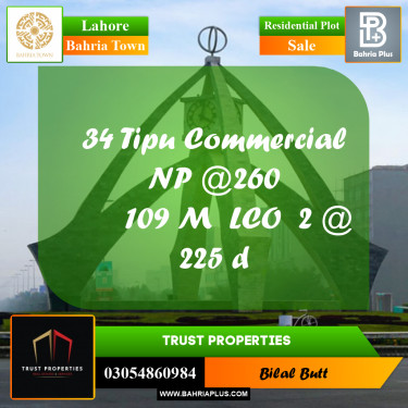 Residential Plot for Sale in Bahria Town, Lahore - (BP-219807)