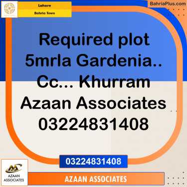 Residential Plot for Sale in Bahria Town, Lahore - (BP-219842)