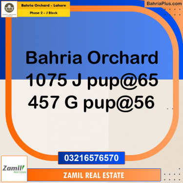 8 Marla Residential Plot for Sale in Phase 2 - J Block -  Bahria Orchard, Lahore - (BP-220000)