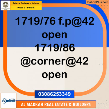 5 Marla Residential Plot for Sale in Phase 2 - D Block -  Bahria Orchard, Lahore - (BP-220049)