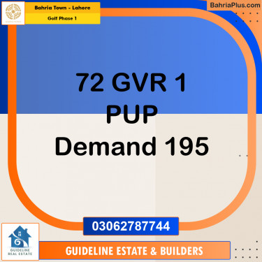 1 Kanal Residential Plot for Sale in Golf Phase 1 -  Bahria Town, Lahore - (BP-220118)