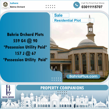 Residential Plot for Sale in Bahria Orchard, Lahore - (BP-220246)