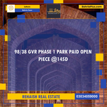 Residential Plot for Sale in Bahria Town, Lahore - (BP-220451)