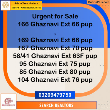 5 Marla Residential Plot for Sale in Sector F - Ghaznavi Ext. Block -  Bahria Town, Lahore - (BP-220469)