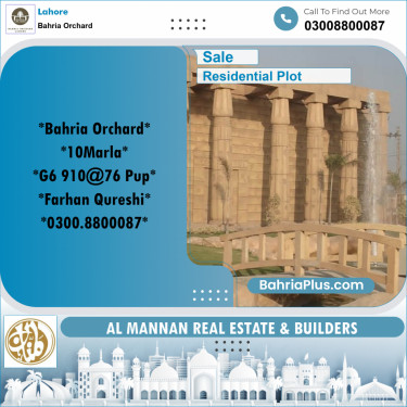 Residential Plot for Sale in Bahria Orchard, Lahore - (BP-220499)