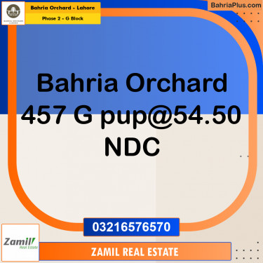 8 Marla Residential Plot for Sale in Phase 2 - G Block -  Bahria Orchard, Lahore - (BP-220549)