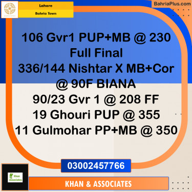 Residential Plot for Sale in Bahria Town, Lahore - (BP-220551)