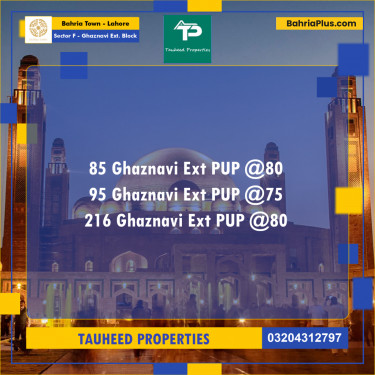 10 Marla Residential Plot for Sale in Sector F - Ghaznavi Ext. Block -  Bahria Town, Lahore - (BP-220571)