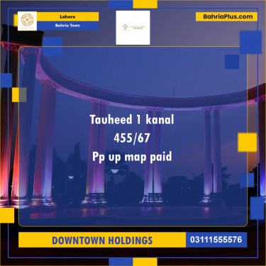Residential Plot for Sale in Bahria Town, Lahore - (BP-220603)