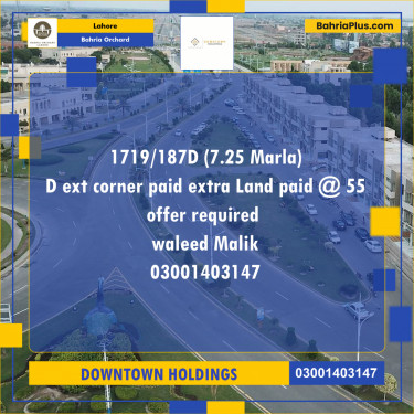 Residential Plot for Sale in Bahria Orchard, Lahore - (BP-220660)