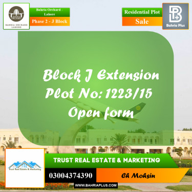 5 Marla Residential Plot for Sale in Phase 2 - J Block -  Bahria Orchard, Lahore - (BP-220748)
