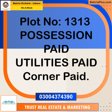 5 Marla Residential Plot for Sale in OLC-A Block -  Bahria Orchard, Lahore - (BP-220751)