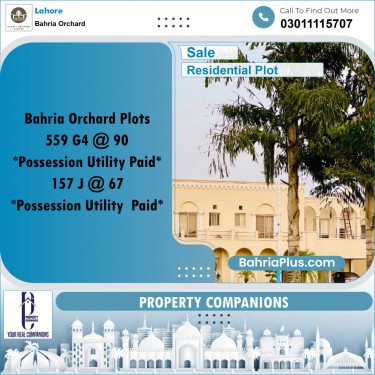 Residential Plot for Sale in Bahria Orchard, Lahore - (BP-220789)