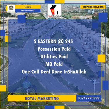 1 Kanal Residential Plot for Sale in Bahria Orchard, Lahore - (BP-220969)