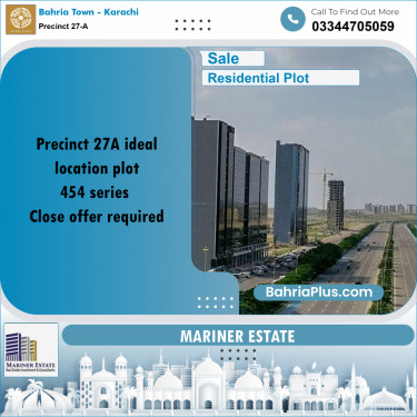 500 Sq. Yards Residential Plot for Sale in Precinct 27-A -  Bahria Town, Karachi - (BP-221115)