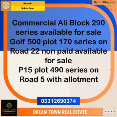Residential Plot for Sale in Bahria Town, Karachi - (BP-221158)