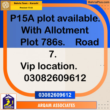 125 Sq. Yards Residential Plot for Sale in Precinct 15-A -  Bahria Town, Karachi - (BP-221253)