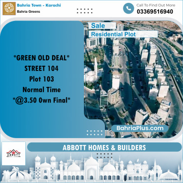 125 Sq. Yards Residential Plot for Sale in Bahria Greens -  Bahria Town, Karachi - (BP-221254)